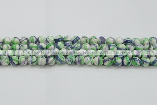 CRF390 15.5 inches 12mm round dyed rain flower stone beads wholesale