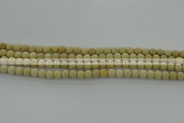 CRI200 15.5 inches 4mm round riverstone beads wholesale