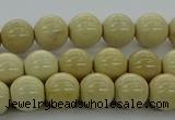 CRI202 15.5 inches 8mm round riverstone beads wholesale
