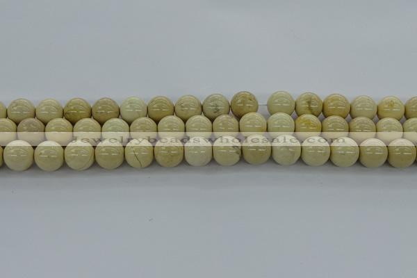 CRI204 15.5 inches 12mm round riverstone beads wholesale