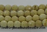 CRI210 15.5 inches 4mm faceted round riverstone beads wholesale