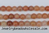 CRJ200 15.5 inches 6mm round natural red jade gemstone beads