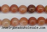 CRJ202 15.5 inches 10mm round natural red jade gemstone beads