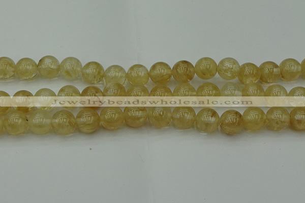 CRO1025 15.5 inches 14mm round yellow watermelon quartz beads