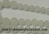 CRO712 15.5 inches 6mm – 14mm faceted round candy jade beads