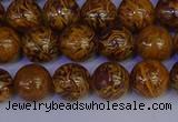 CRO882 15.5 inches 8mm round elephant blood stone beads