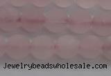 CRQ182 15.5 inches 8mm round matte rose quartz beads wholesale