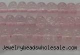 CRQ188 15.5 inches 6*10mm rondelle natural rose quartz beads