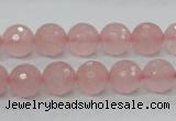CRQ30 15.5 inches 10mm faceted round natural rose quartz beads