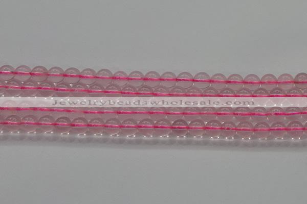 CRQ855 15.5 inches 6mm round natural rose quartz gemstone beads