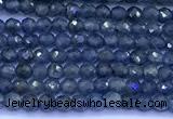 CRZ1170 15 inches 2mm faceted round sapphire beads