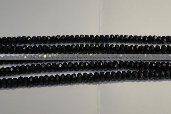 CRZ984 15.5 inches 4*6mm faceted rondelle AA grade sapphire beads