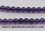 CSA03 15.5 inches 6mm round synthetic amethyst beads wholesale