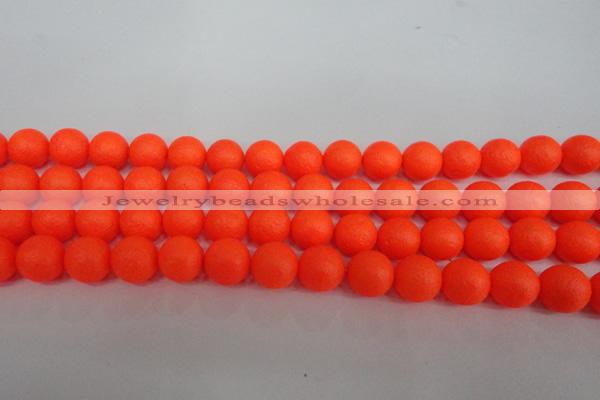 CSB1340 15.5 inches 4mm matte round shell pearl beads wholesale