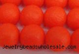 CSB1341 15.5 inches 6mm matte round shell pearl beads wholesale