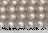 CSB1357 15.5 inches 8mm matte round shell pearl beads wholesale