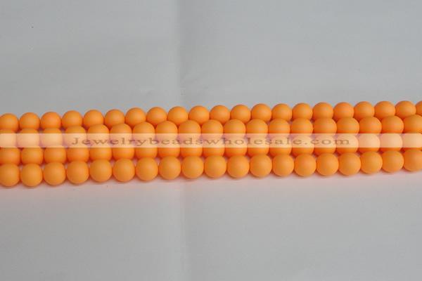 CSB1421 15.5 inches 6mm matte round shell pearl beads wholesale