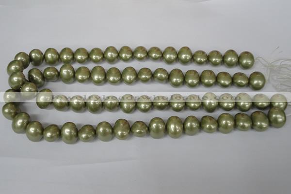CSB144 15.5 inches 12*15mm – 13*16mm oval shell pearl beads