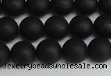 CSB1458 15.5 inches 10mm matte round shell pearl beads wholesale