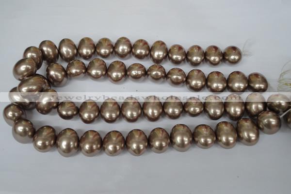 CSB166 15.5 inches 15*18mm – 16*19mm oval shell pearl beads