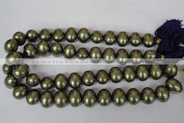 CSB167 15.5 inches 15*18mm – 16*19mm oval shell pearl beads