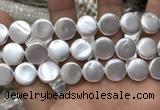 CSB2140 15.5 inches 18mm coin shell pearl beads wholesale