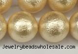 CSB2226 15.5 inches 16mm round wrinkled shell pearl beads wholesale