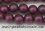 CSB2251 15.5 inches 6mm round wrinkled shell pearl beads wholesale