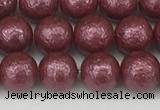 CSB2261 15.5 inches 6mm round wrinkled shell pearl beads wholesale