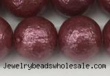 CSB2266 15.5 inches 16mm round wrinkled shell pearl beads wholesale