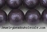 CSB2274 15.5 inches 12mm round wrinkled shell pearl beads wholesale