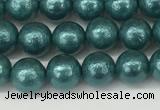 CSB2330 15.5 inches 4mm round wrinkled shell pearl beads wholesale