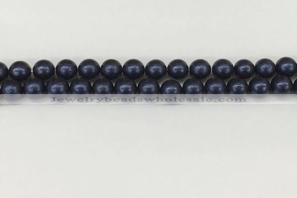 CSB2341 15.5 inches 6mm round wrinkled shell pearl beads wholesale