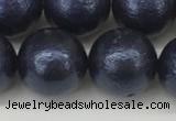 CSB2345 15.5 inches 14mm round wrinkled shell pearl beads wholesale