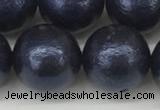 CSB2346 15.5 inches 16mm round wrinkled shell pearl beads wholesale