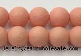 CSB2421 15.5 inches 6mm round matte wrinkled shell pearl beads