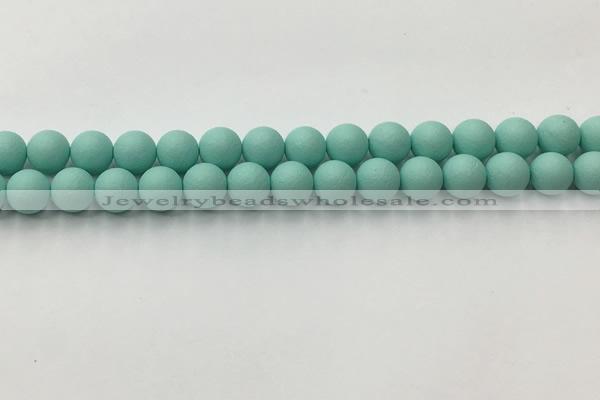 CSB2552 15.5 inches 8mm round matte wrinkled shell pearl beads