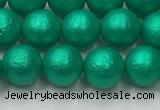 CSB2561 15.5 inches 6mm round matte wrinkled shell pearl beads