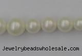 CSB401 15.5 inches 8mm - 16mm round shell pearl beads