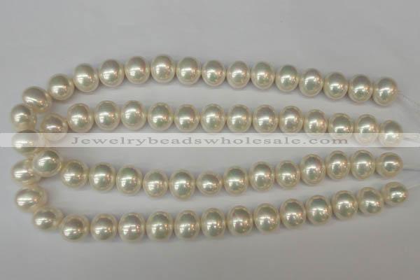 CSB800 15.5 inches 13*15mm oval shell pearl beads wholesale