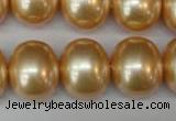 CSB827 15.5 inches 16*19mm oval shell pearl beads wholesale