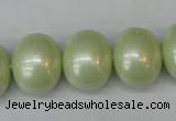 CSB831 15.5 inches 16*19mm oval shell pearl beads wholesale