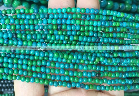 CSBS01 15 inches 3mm round synthetic chrysocolla gemstone beads wholesale