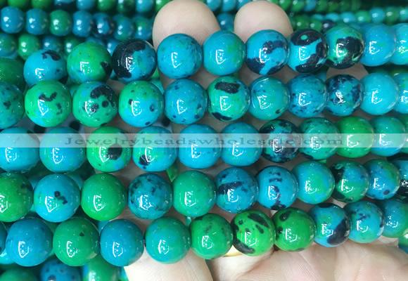 CSBS05 15 inches 10mm round synthetic chrysocolla gemstone beads wholesale