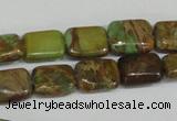 CSE5039 15.5 inches 6*8mm rectangle natural sea sediment jasper beads