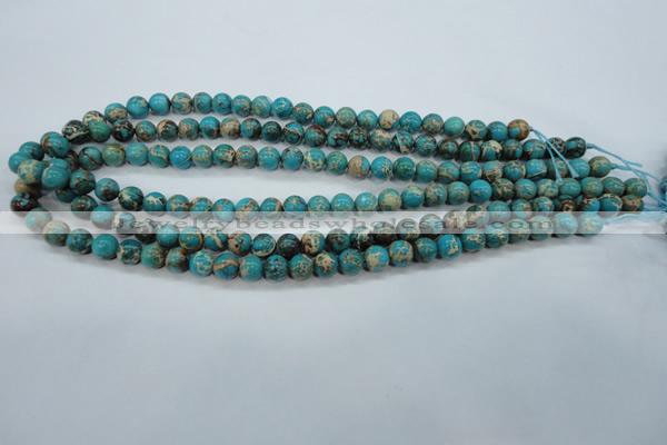 CSE75 15.5 inches 8mm round dyed natural sea sediment jasper beads