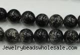 CSI02 15.5 inches 10mm round silver scale stone beads wholesale