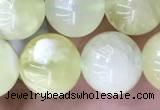 CSJ313 15.5 inches 8mm round serpentine new jade beads