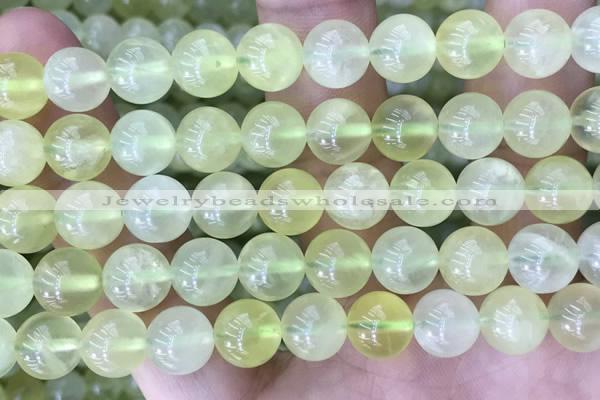 CSJ322 15.5 inches 12mm round serpentine new jade beads