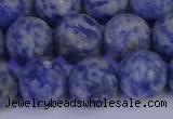 CSO535 15.5 inches 14mm round matte African sodalite beads wholesale